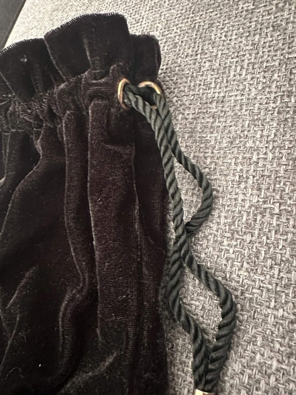 Black Velvet Drawstring Gift Pouch